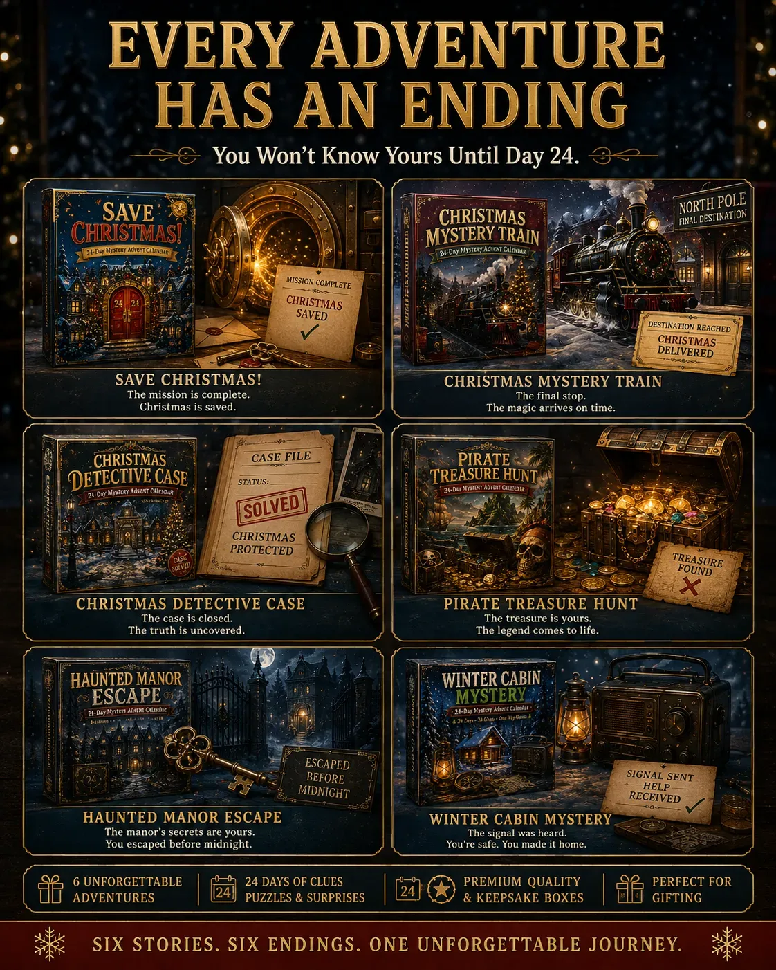 Six endings